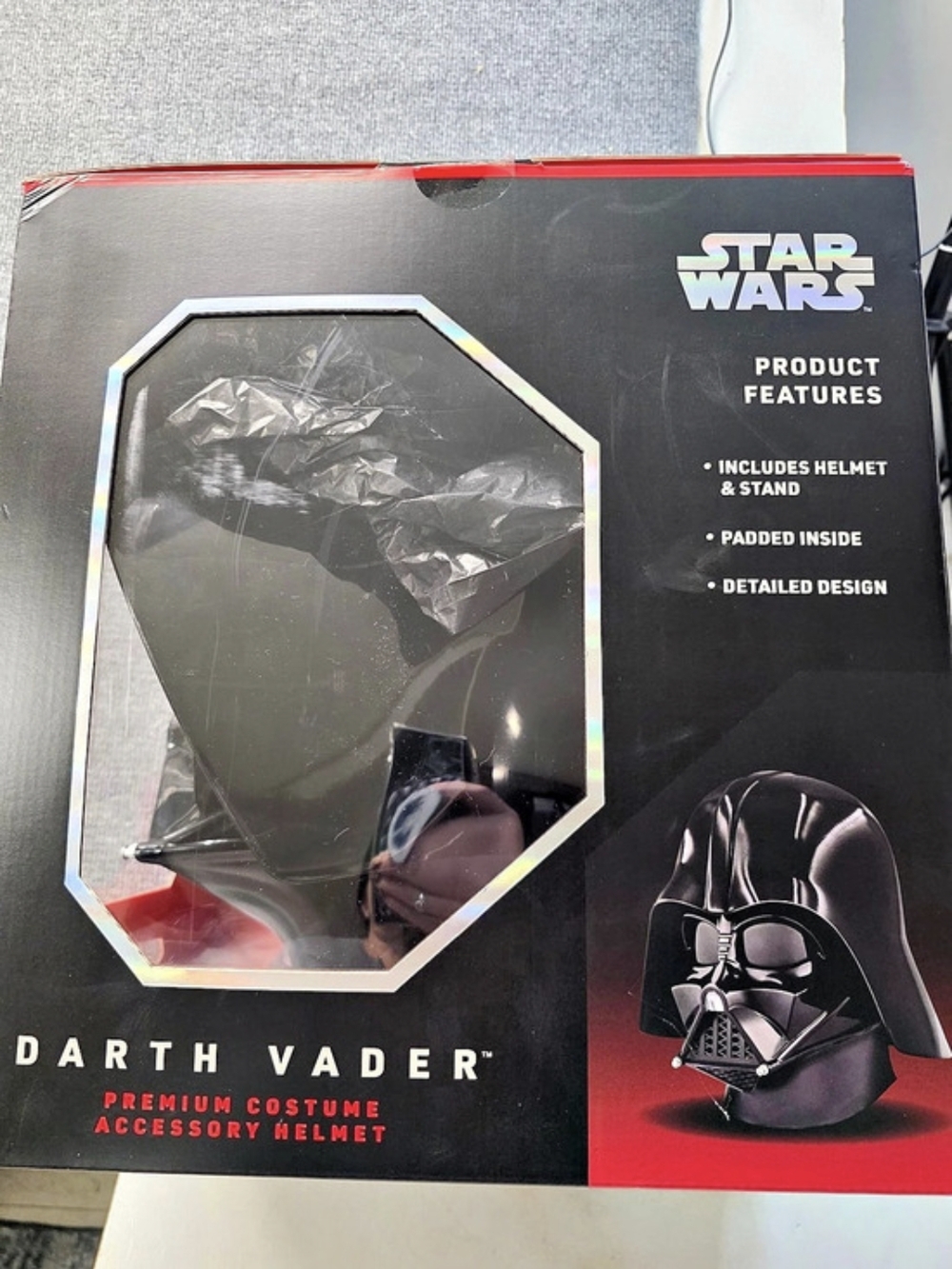 Star Wars Darth Vader Premium Costume Accessory Helmet Black & Red